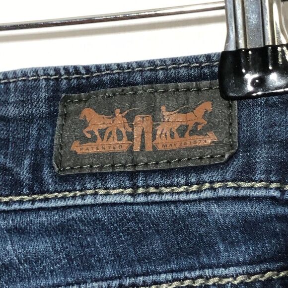 LEVI’S Jeans Womens 8 Blue 529 Curvy Skinny Leg Double Button No Gap - Picture 8 of 15